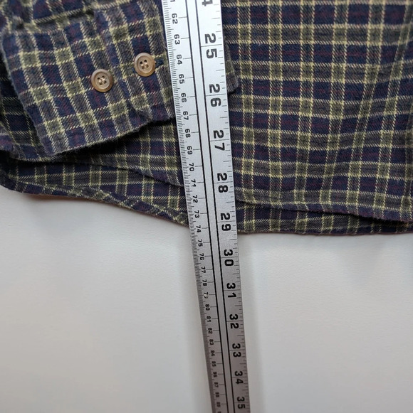 Vintage 90s Bay Area Traders Green Purple Plaid Button Down Men's XXL Unisex - Picture 8 of 8